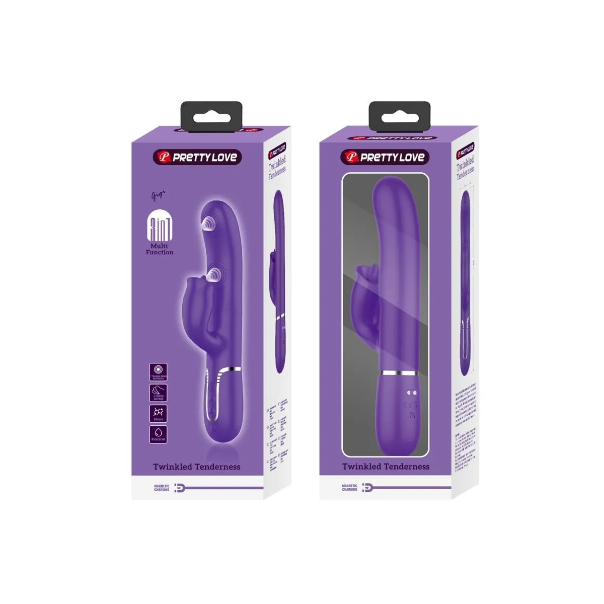 Rabbitvibrator mit Lila Lecken von Pretty Love Flirtation | Fesselliebe.de