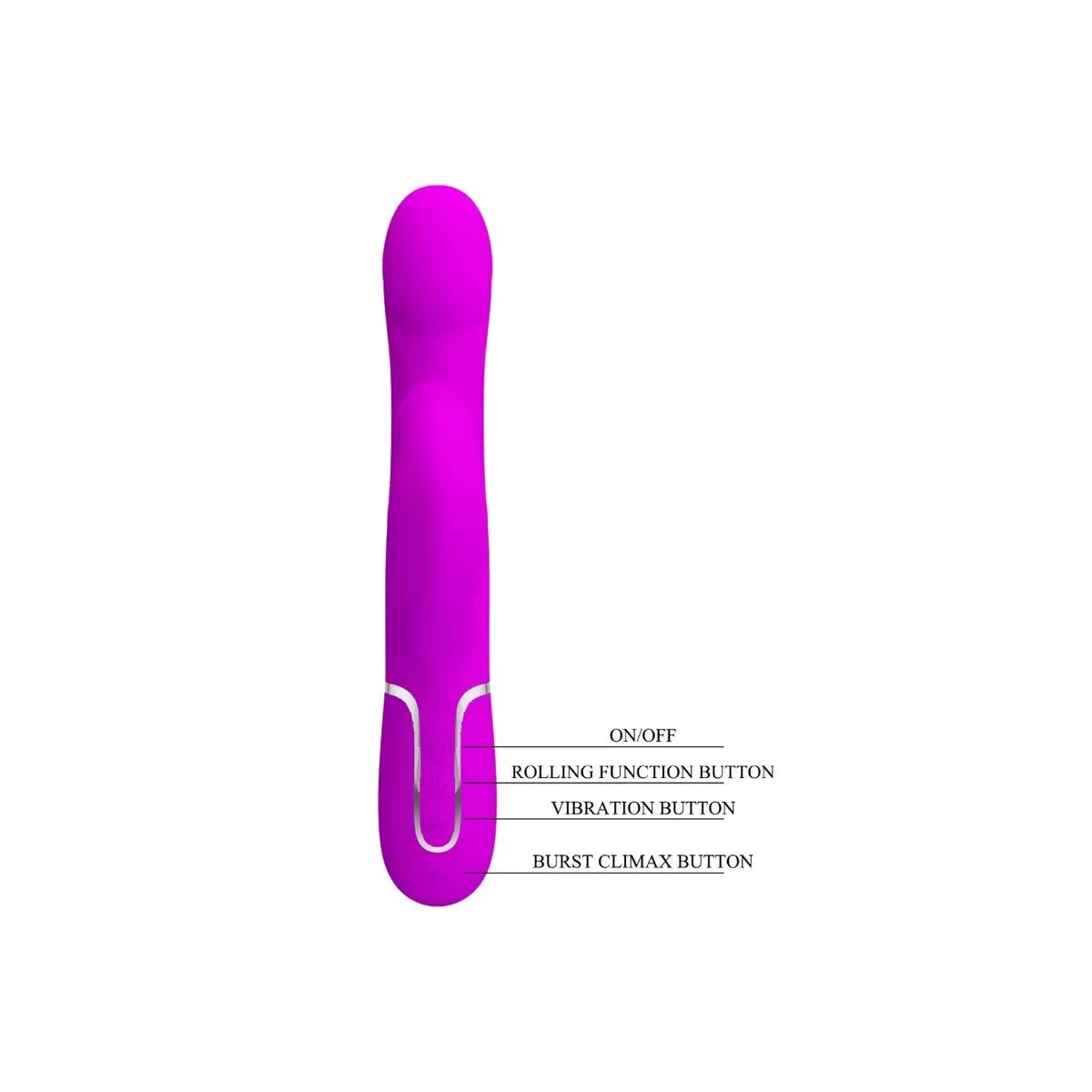 Rabbit Vibrator Perlen Violet von Pretty Love Flirtation | Fesselliebe.de