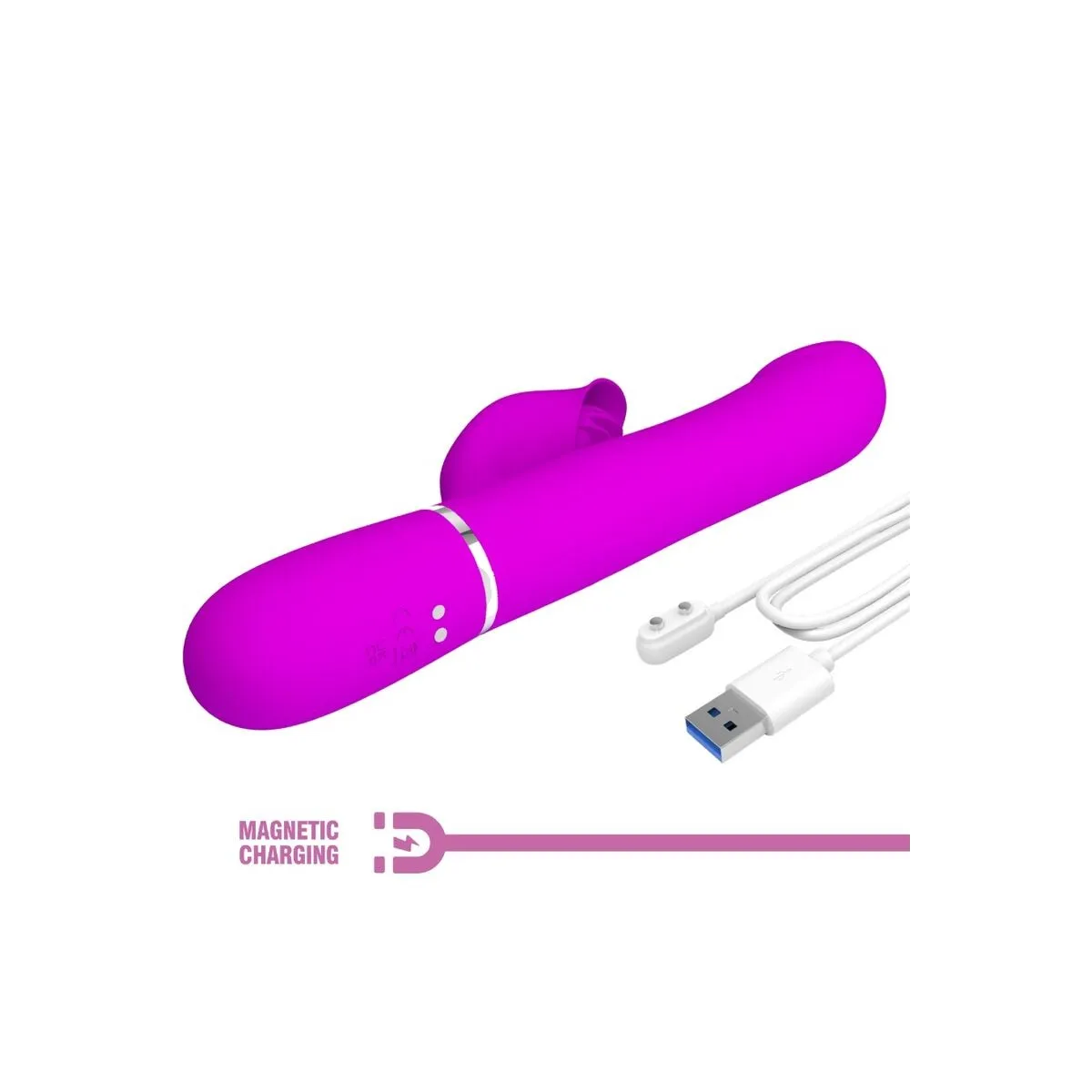 Rabbit Vibrator Perlen Violet von Pretty Love Flirtation | Fesselliebe.de