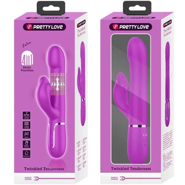 Rabbit Vibrator Perlen Violet von Pretty Love Flirtation | Fesselliebe.de