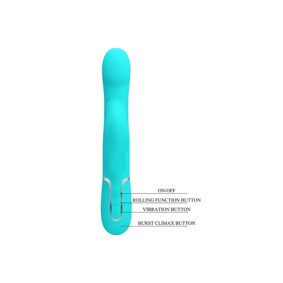 Rabbit Vibrator Pearls Aqua Green von Pretty Love Flirtation | Fesselliebe.de