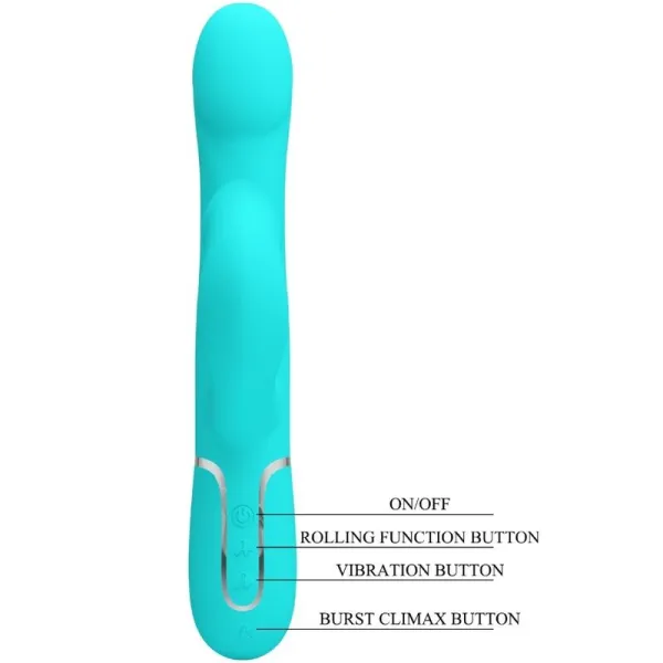 Rabbit Vibrator Pearls Aqua Green von Pretty Love Flirtation | Fesselliebe.de