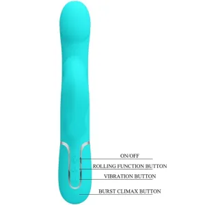 Rabbit Vibrator Pearls Aqua Green von Pretty Love Flirtation