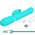 Rabbit Vibrator Pearls Aqua Green von Pretty Love Flirtation