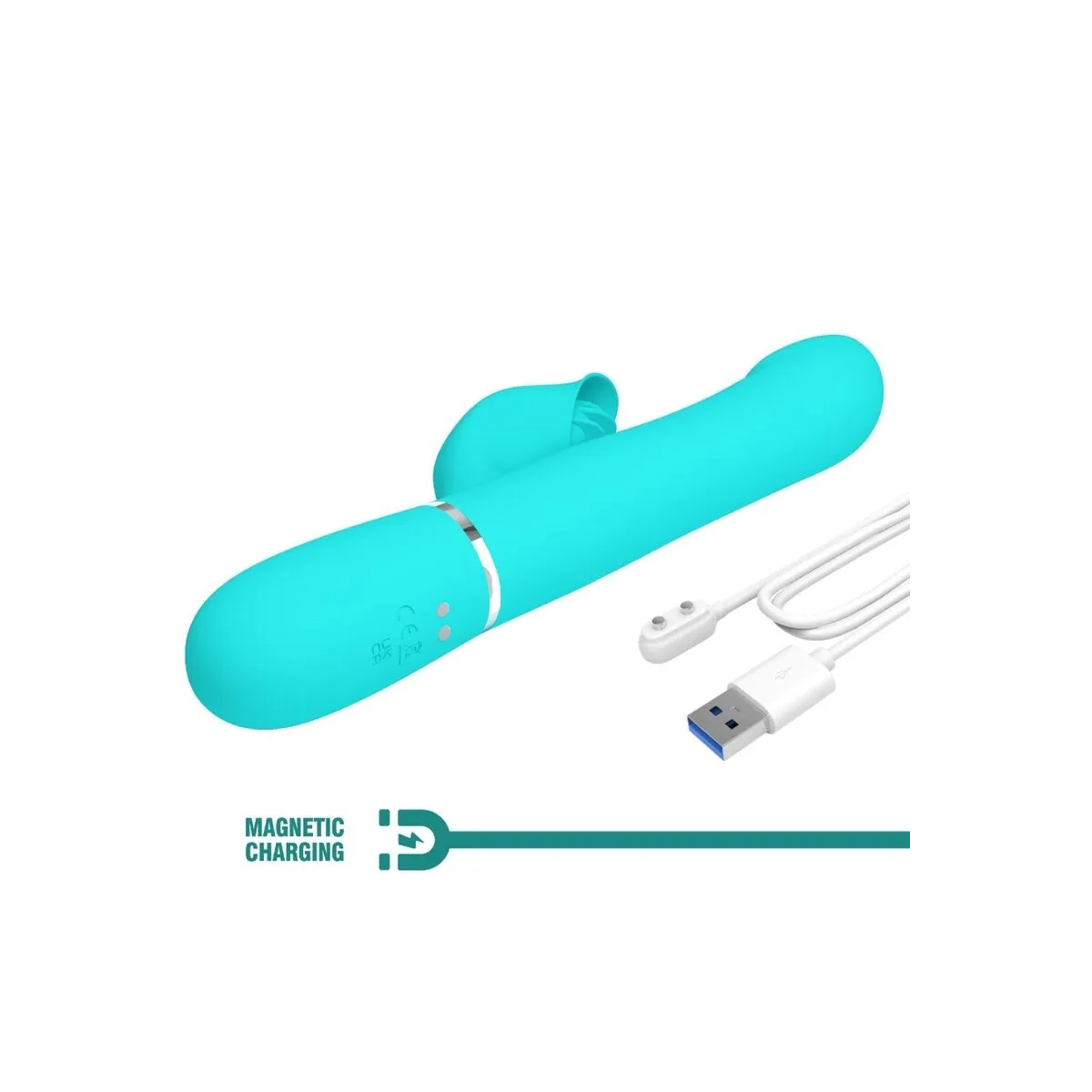 Rabbit Vibrator Pearls Aqua Green von Pretty Love Flirtation | Fesselliebe.de