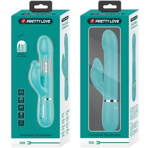 Rabbit Vibrator Pearls Aqua Green von Pretty Love Flirtation