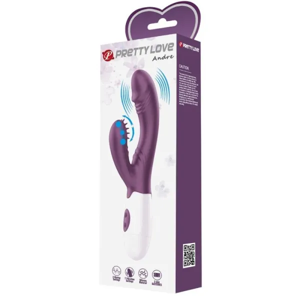 Andre Rabbit Vibrator & G-Punkt-Stimulator Lila von Pretty Love Flirtation | Fesselliebe.de