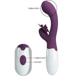 Butterfly Kiss Rabbit Vibrator & G-Spot Stimulator Lila von Pretty Love Flirtation