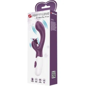 Butterfly Kiss Rabbit Vibrator & G-Spot Stimulator Lila von Pretty Love Flirtation