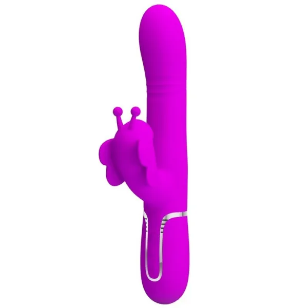 Multifunktions-Rabbitvibrator 4 In 1 Schmetterling Fuchsia von Pretty Love Flirtation | Fesselliebe.de