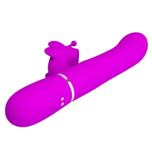 Multifunktions-Rabbitvibrator 4 In 1 Schmetterling Fuchsia von Pretty Love Flirtation