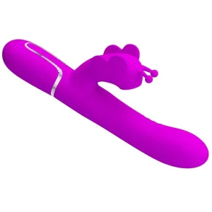 Multifunktions-Rabbitvibrator 4 In 1 Schmetterling Fuchsia von Pretty Love Flirtation