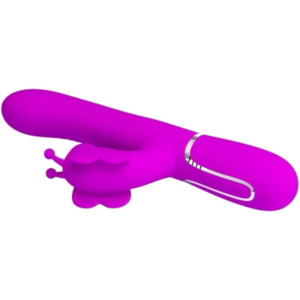 Multifunktions-Rabbitvibrator 4 In 1 Schmetterling Fuchsia von Pretty Love Flirtation | Fesselliebe.de