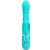 Multifunktions-Rabbitvibrator 4 In 1 Schmetterling Aquagrün von Pretty Love Flirtation | Fesselliebe.de