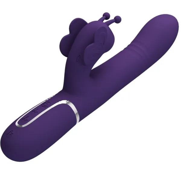 Multifunktions-Rabbitvibrator 4 In 1 Schmetterling Lila von Pretty Love Flirtation | Fesselliebe.de
