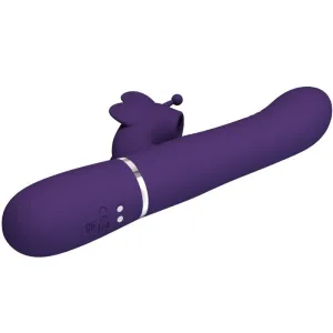 Multifunktions-Rabbitvibrator 4 In 1 Schmetterling Lila von Pretty Love Flirtation