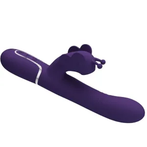 Multifunktions-Rabbitvibrator 4 In 1 Schmetterling Lila von Pretty Love Flirtation
