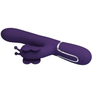 Multifunktions-Rabbitvibrator 4 In 1 Schmetterling Lila von Pretty Love Flirtation