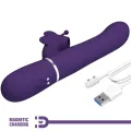 Multifunktions-Rabbitvibrator 4 In 1 Schmetterling Lila von Pretty Love Flirtation