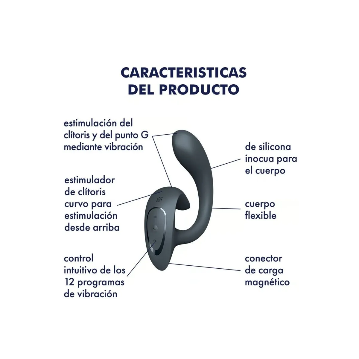 G For Goddess 1 Rabbit Vibrator Dunkelgrau von Satisfyer Vibrator | Fesselliebe.de