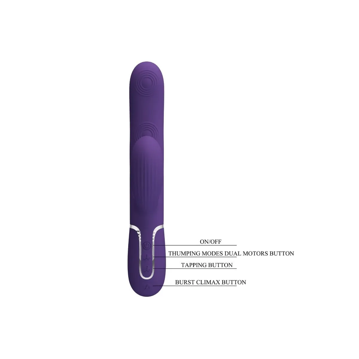 Perlita G-Spot Vibrator 3 In 1 Multifunktions-Lila von Pretty Love Flirtation | Fesselliebe.de