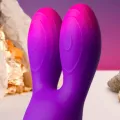 Glo-Girl Bunny Lila Flexibler Vibrator von Rocks-Off
