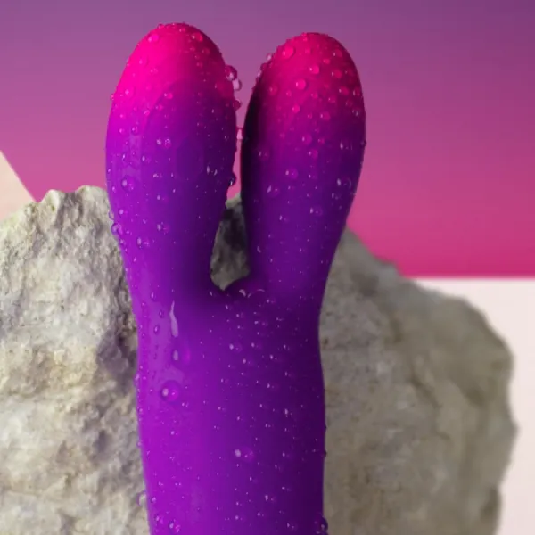 Glo-Girl Bunny Lila Flexibler Vibrator von Rocks-Off | Fesselliebe.de