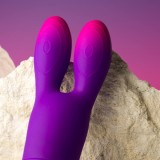 Glo-Girl Bunny Lila Flexibler Vibrator von Rocks-Off | Fesselliebe.de