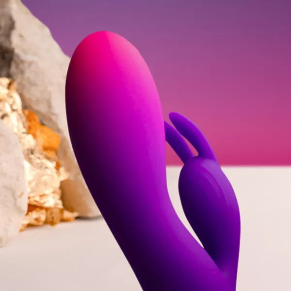 Glo-Girl Lila Rabbit Vibrator von Rocks-Off | Fesselliebe.de