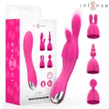 Cher Vibrator mit 20 Muster und Austauschbaren Aufsätzen von Intense Fun