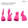 Cher Vibrator mit 20 Muster und Austauschbaren Aufsätzen von Intense Fun