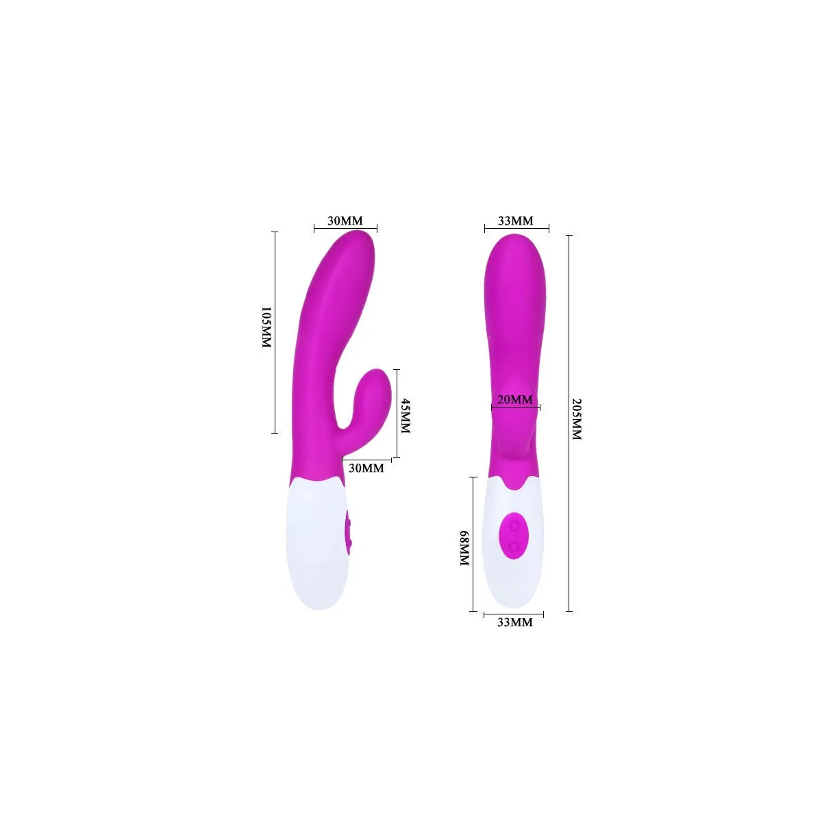 Flirtation Alvis Vibrator mit Klitoris-Stimulator von Pretty Love Flirtation | Fesselliebe.de