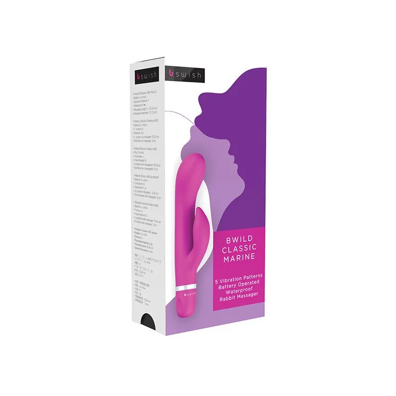 Bwild Classic Marine Rabbit Vibrator Cerise von B Swish | Fesselliebe.de