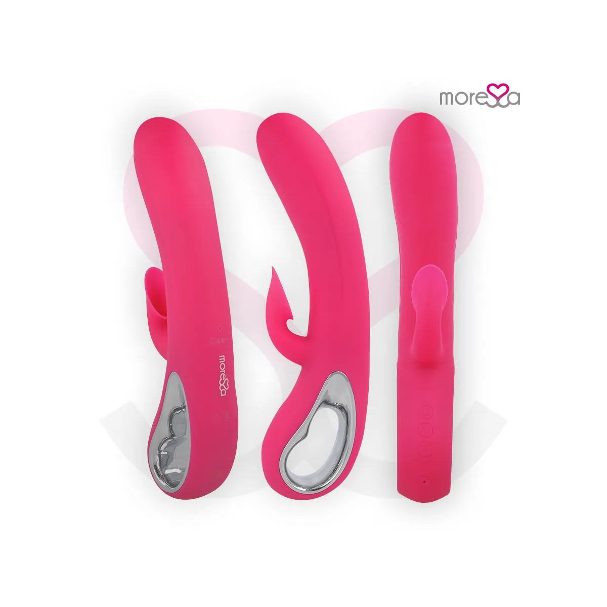 Dustin Klitoris-Saug- und Kraftvolle Vibration, Premium-Silikon, wiederaufladbar von Moressa | Fesselliebe.de