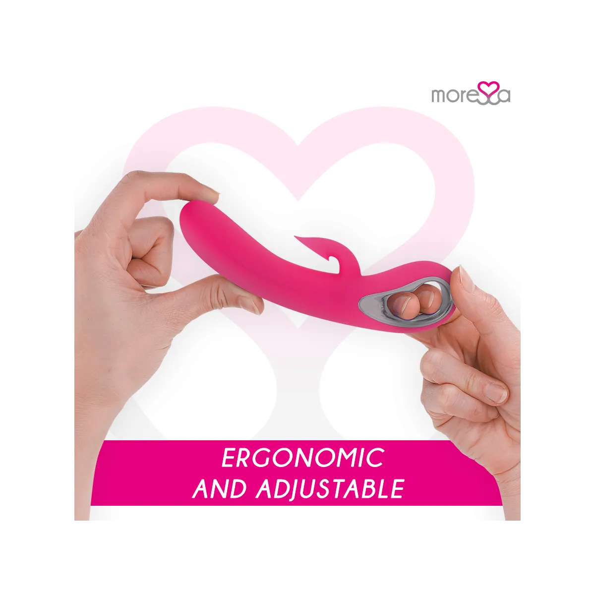 Dustin Klitoris-Saug- und Kraftvolle Vibration, Premium-Silikon, wiederaufladbar von Moressa | Fesselliebe.de