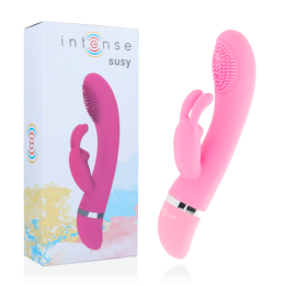 Susy Oszillierender Vibrator aus Silikon Rabbit Rosa von Intense Fun | Fesselliebe.de