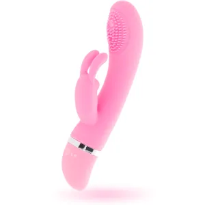 Susy Oszillierender Vibrator aus Silikon Rabbit Rosa von Intense Fun
