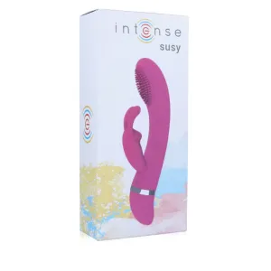 Susy Oszillierender Vibrator aus Silikon Rabbit Rosa von Intense Fun