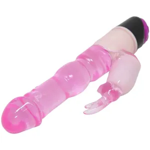 Waves Of Pleasure Fantasy Vibrator mit Rabbit 23 cm von Baile Vibrators