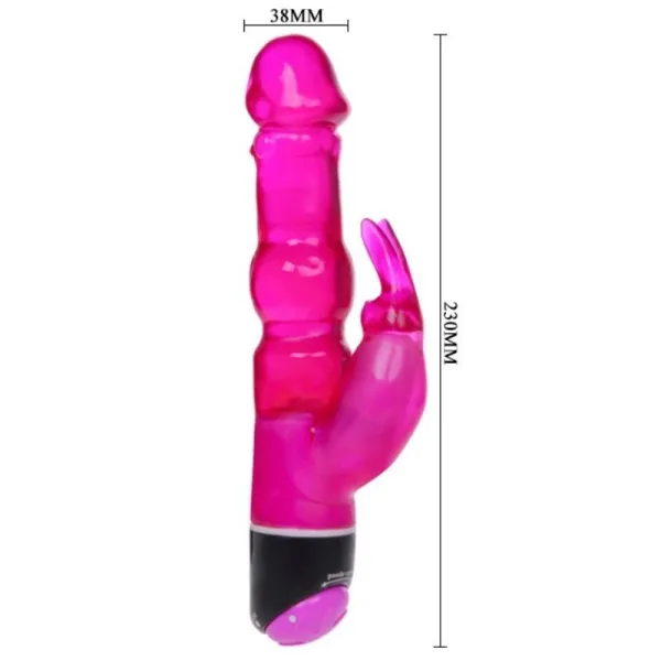Waves Of Pleasure Fantasy Vibrator mit Flieder Rabbit 23 cm von Baile Vibrators | Fesselliebe.de