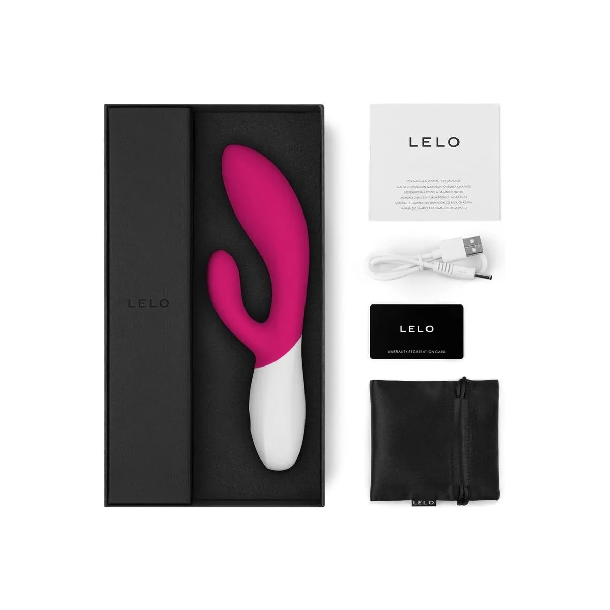Ina Wave 2 Vbrador Luxus-Spezialuhr Cerise von Lelo | Fesselliebe.de