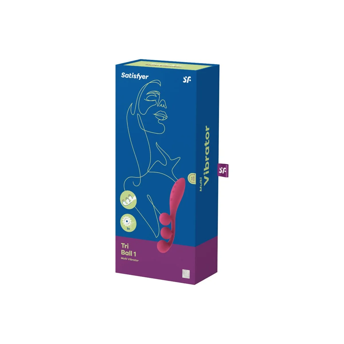 Tri Ball 1 Multivibrator Rot von Satisfyer Vibrator | Fesselliebe.de