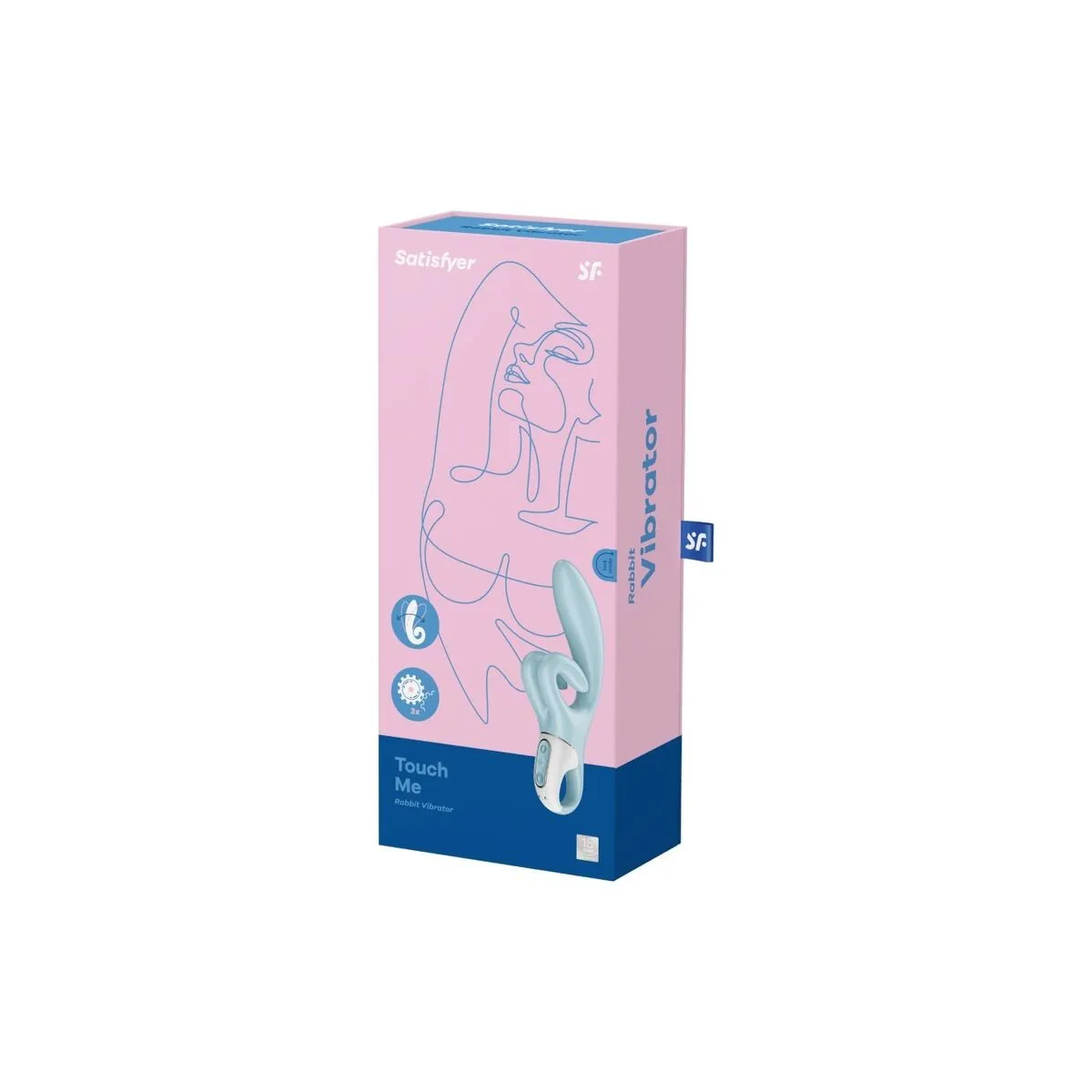 Touch Me Rabbit Vibration Blau von Satisfyer Vibrator | Fesselliebe.de