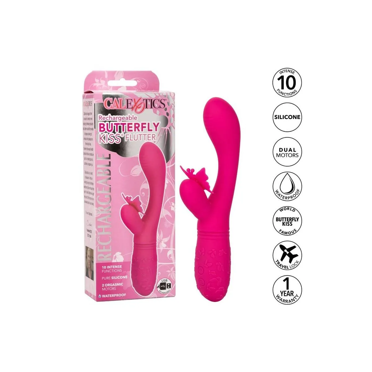 Schmetterling Kuss Flutter Rosa von Calexotics | Fesselliebe.de