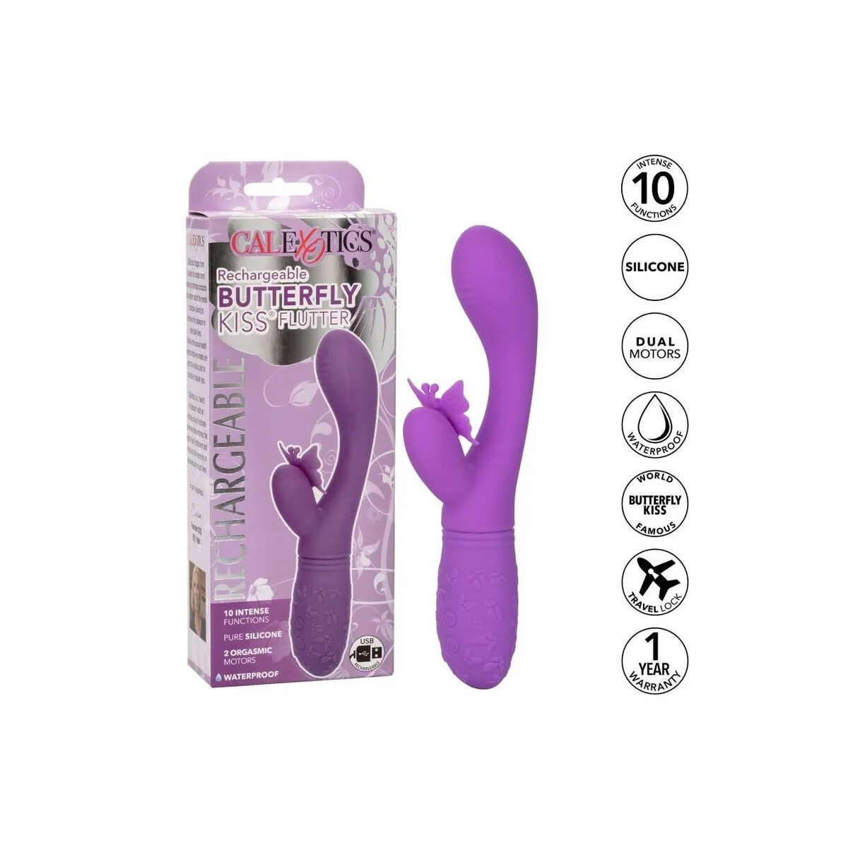 Schmetterling Kuss Flutter Violett von Calexotics | Fesselliebe.de