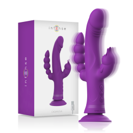 Casanova Rabbit Silikonvibrator Dreifachmotor Lila von Intense Fun | Fesselliebe.de