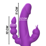 Casanova Rabbit Silikonvibrator Dreifachmotor Lila von Intense Fun | Fesselliebe.de
