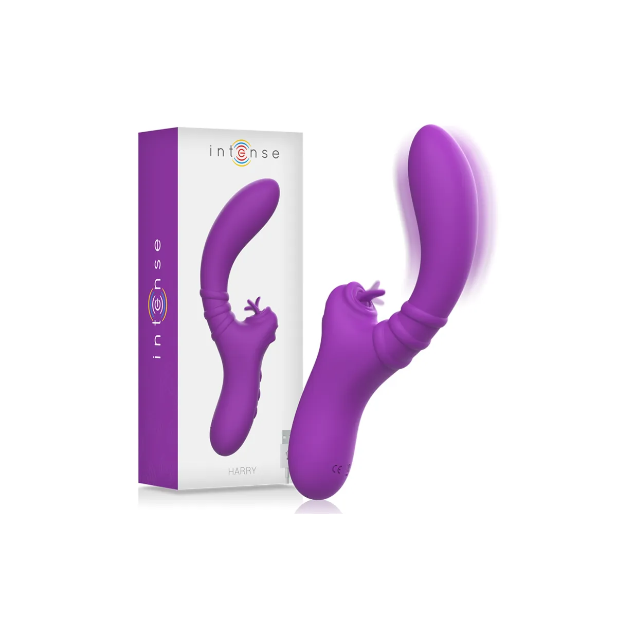 Harry Flexibler Vibrator mit Lila Zunge von Intense Fun | Fesselliebe.de