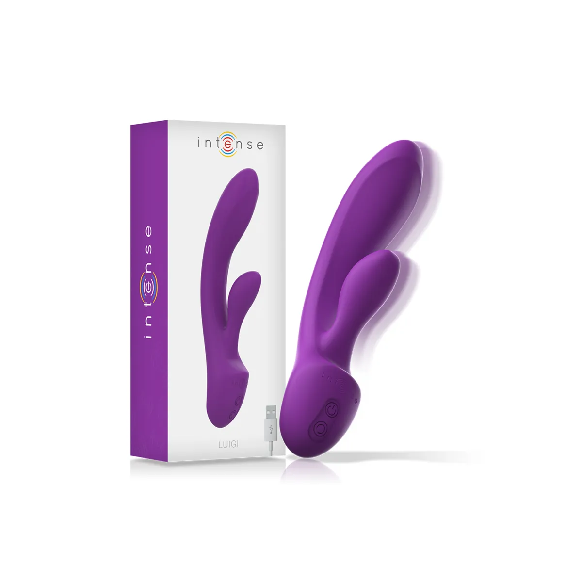 Luigi Rabbit Vibrator Flüssiges Silikon Lila von Intense Fun | Fesselliebe.de