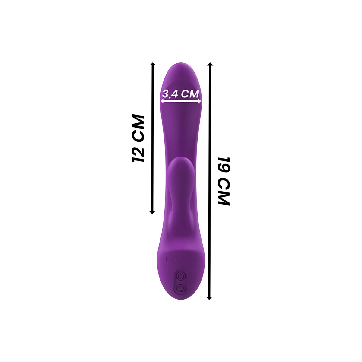Luigi Rabbit Vibrator Flüssiges Silikon Lila von Intense Fun | Fesselliebe.de